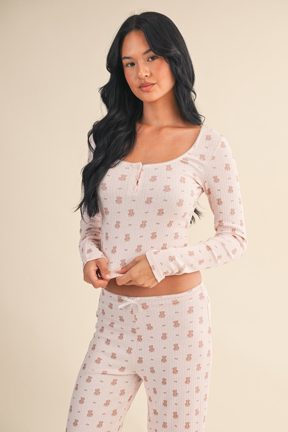 Teddy Pointelle Lounge Top