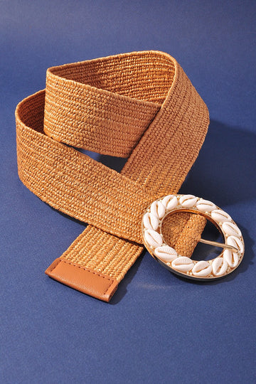 Straw Shell Belt