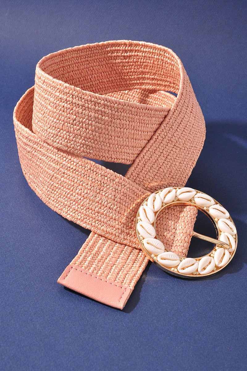 Straw Shell Belt