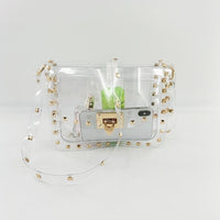 Studded Clear Crossbody