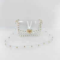 Studded Clear Crossbody