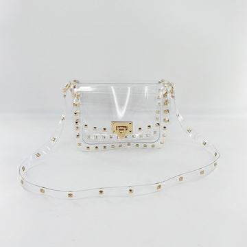 Studded Clear Crossbody
