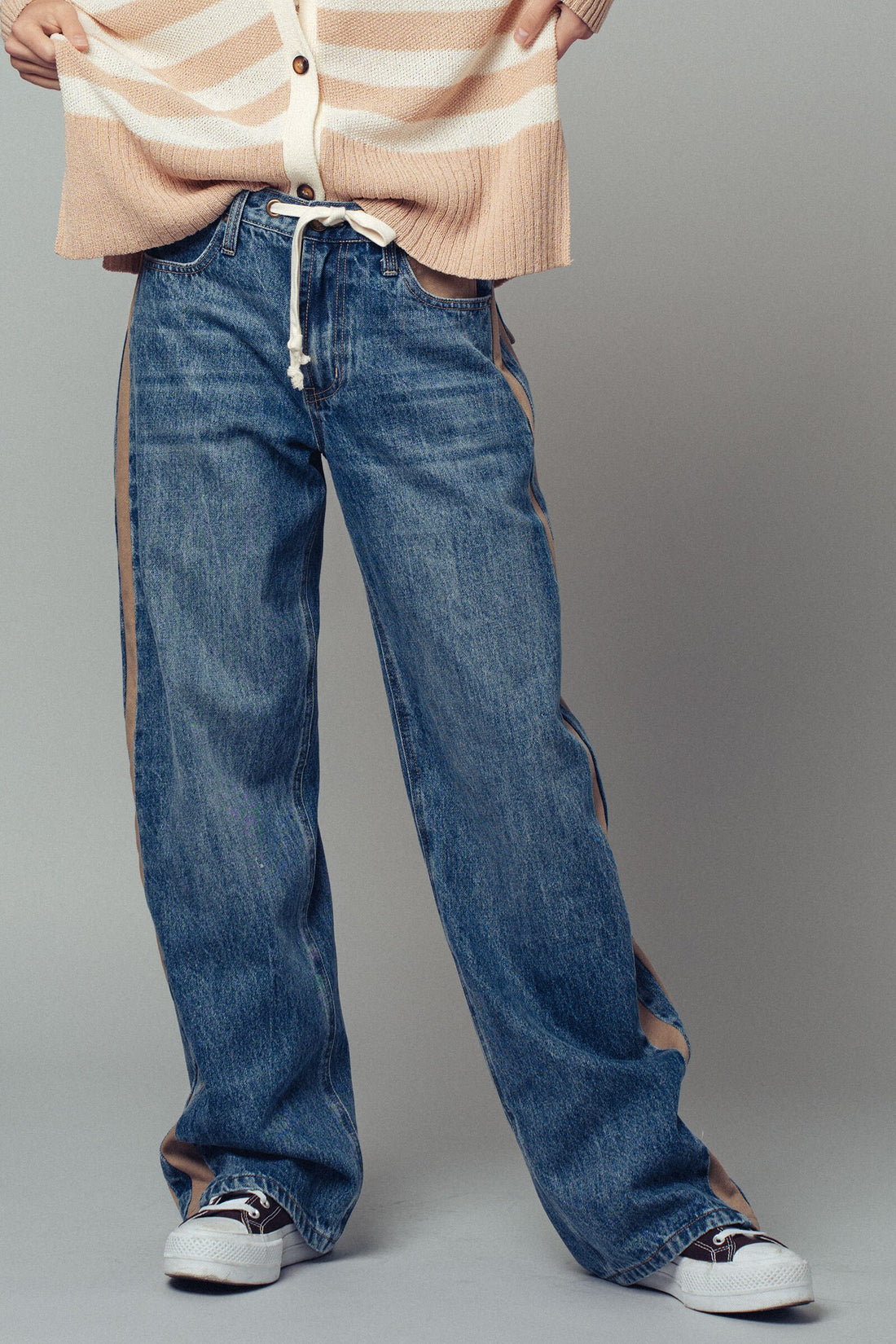 Utility Stripe Jeans