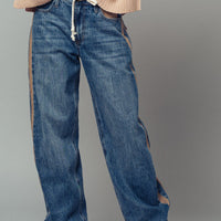 Utility Stripe Jeans