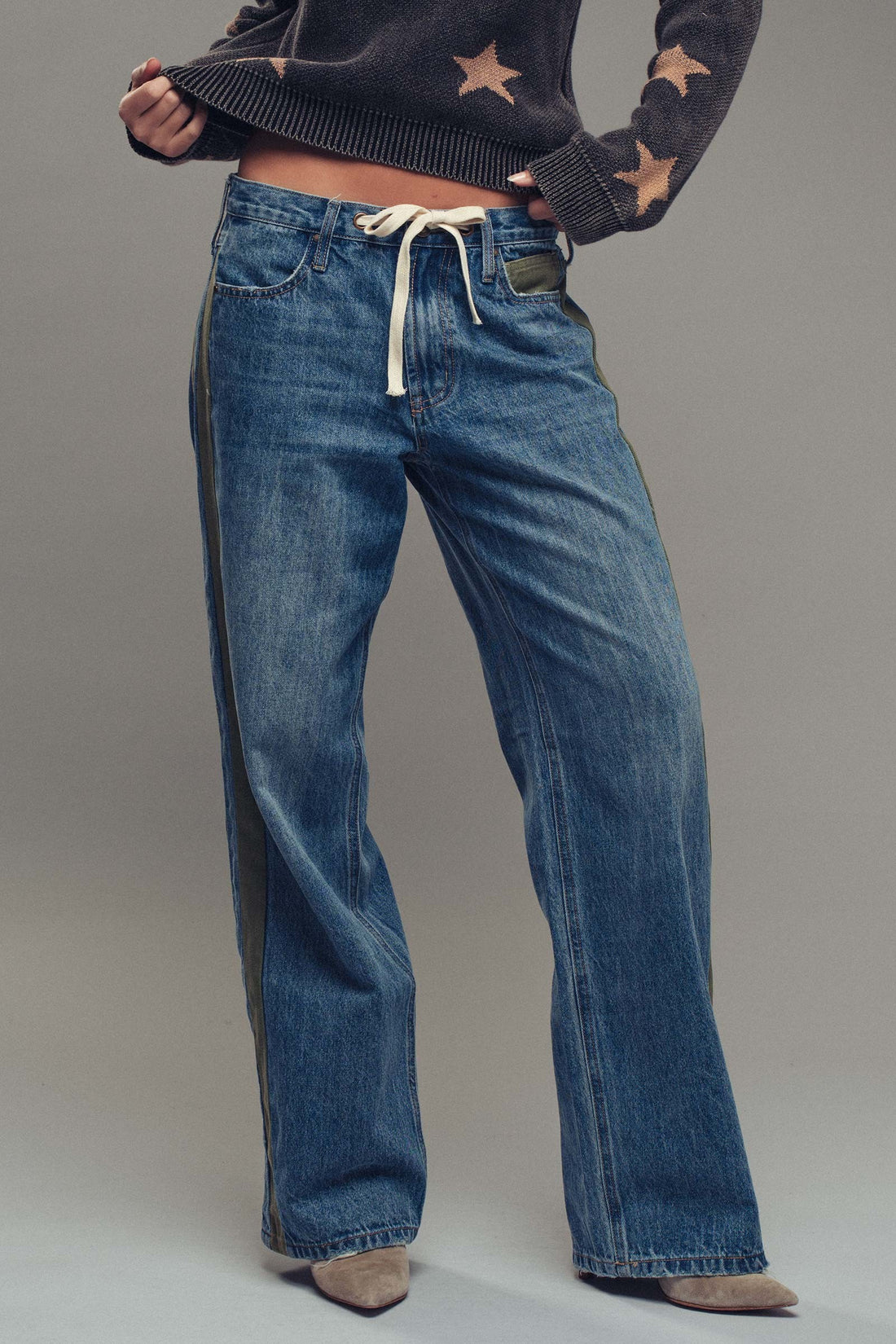Utility Stripe Jeans