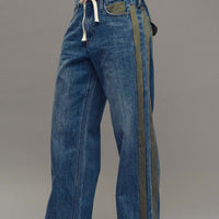 Utility Stripe Jeans