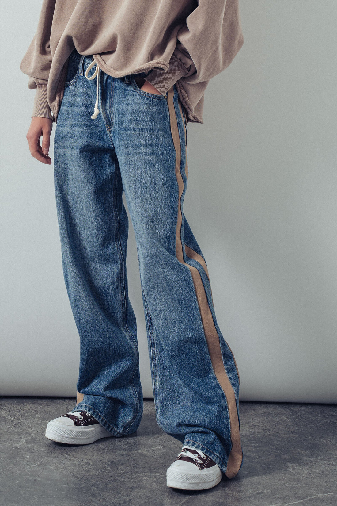 Utility Stripe Jeans