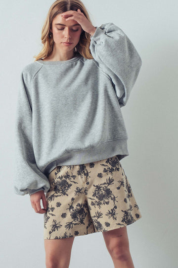 Puff Sleeve Sweatshirt