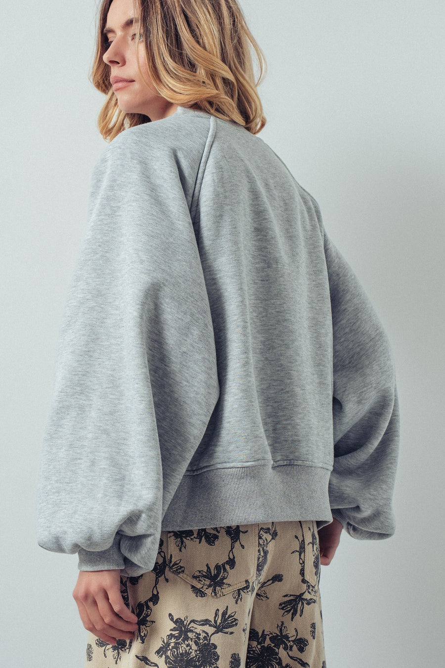 Puff Sleeve Sweatshirt