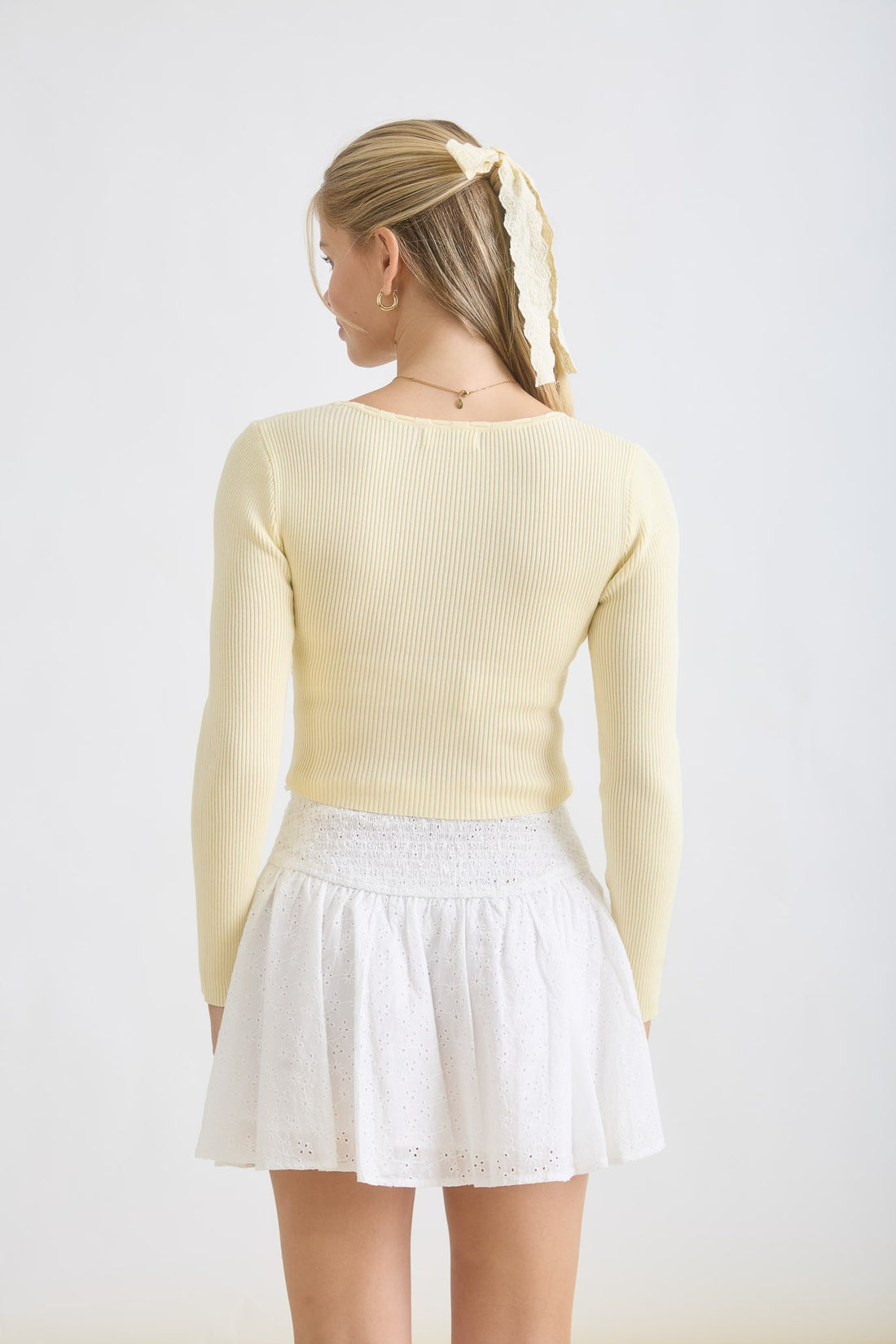 Willow Cropped Knit Sweater