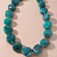 Chunky Marble Bead Necklace