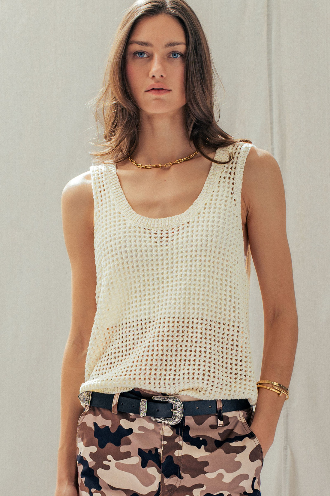 Coastal Breeze Crochet Tank
