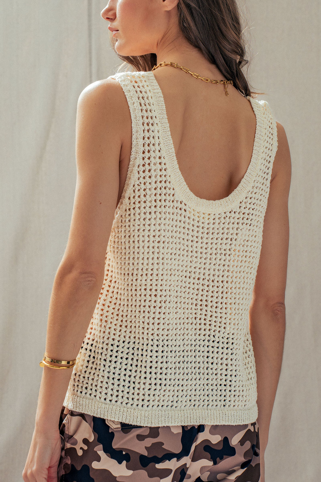 Coastal Breeze Crochet Tank