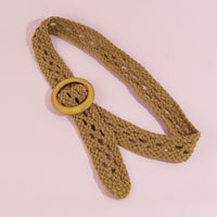 Wooden Ring Crochet Belt