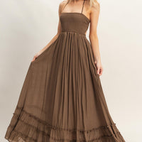Smocked Halter Maxi
