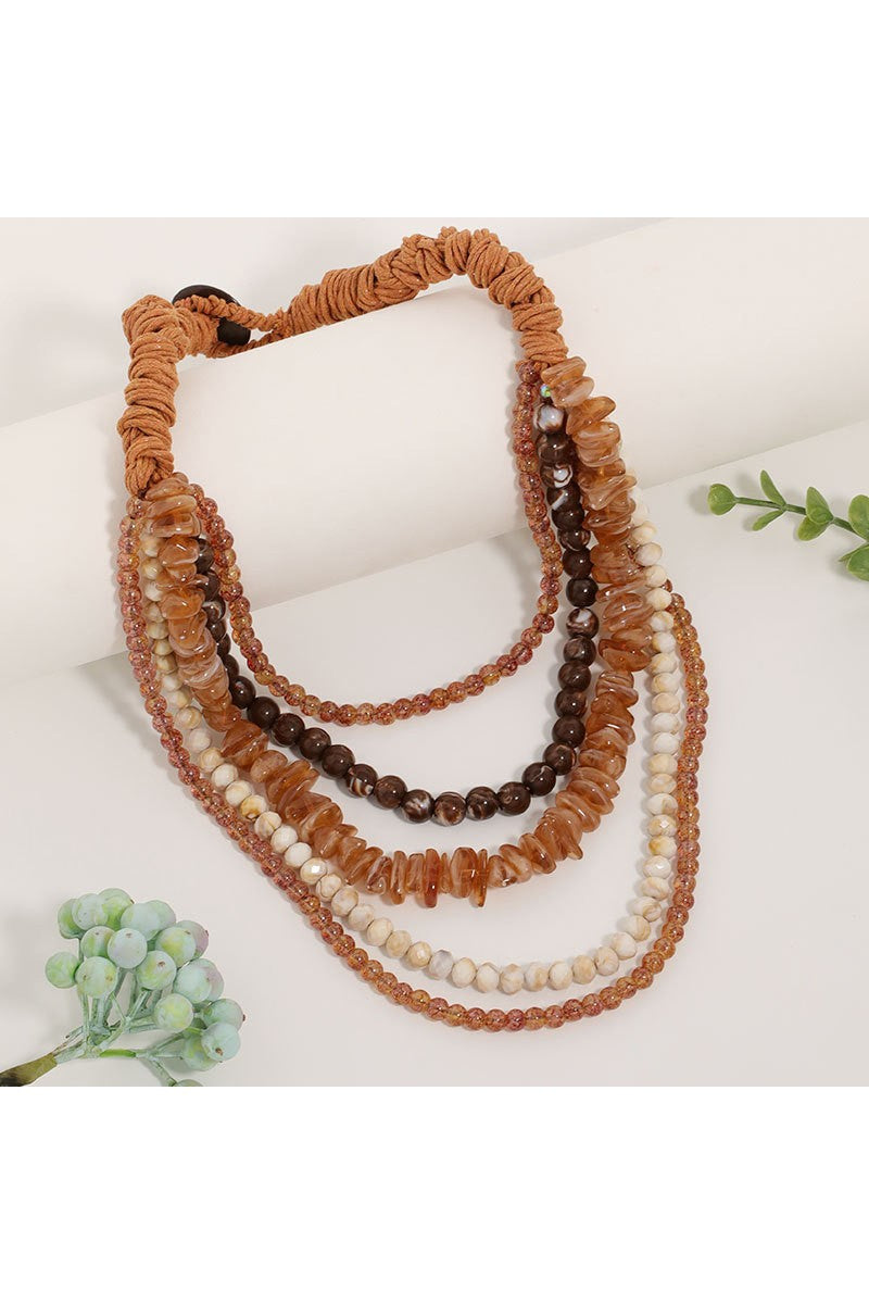 Layered Beaded Necklace