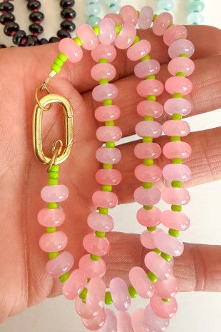 bead carabiner necklace