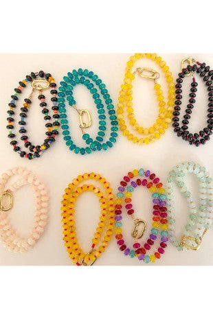 bead carabiner necklace