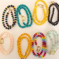 bead carabiner necklace