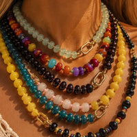 bead carabiner necklace