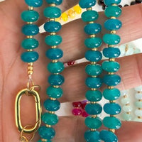 bead carabiner necklace