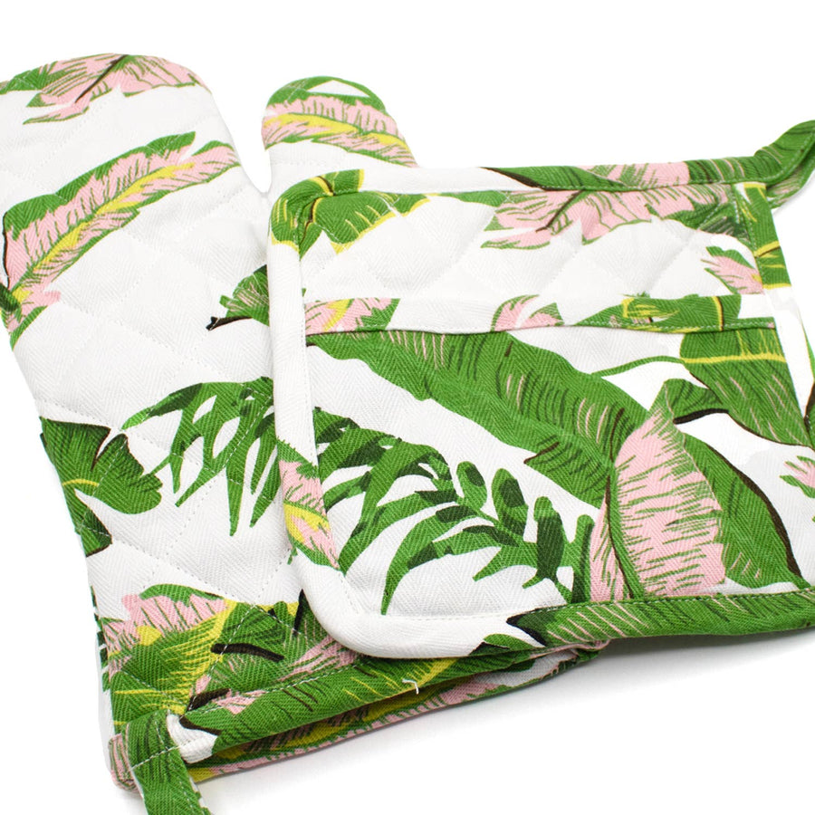 Botanical Oven Mitt Set