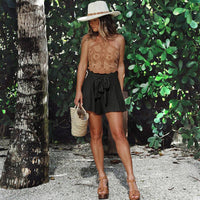 Tie Waist Ruffled Shorts