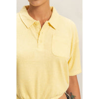 Collared Crop Top