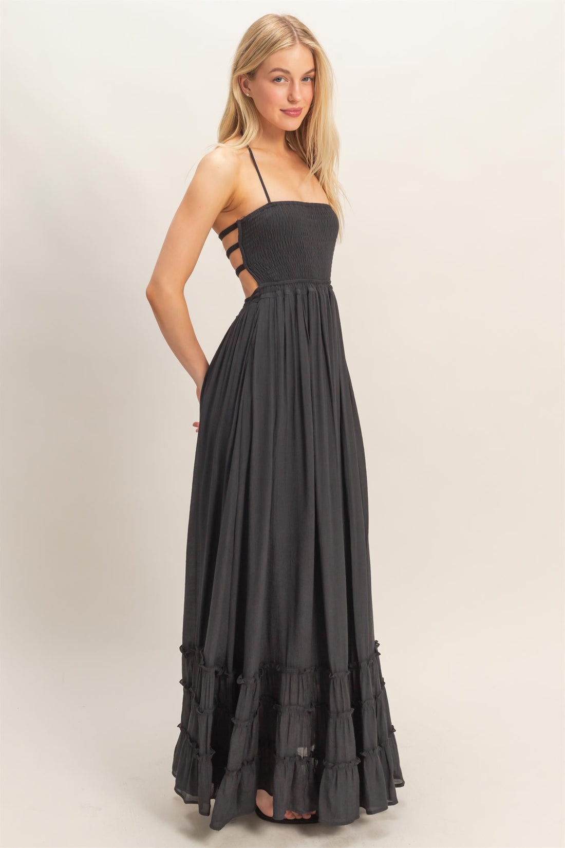 Smocked Halter Maxi