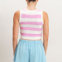 Striped Knit Crop Top