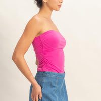 Ruched Bandeau Top