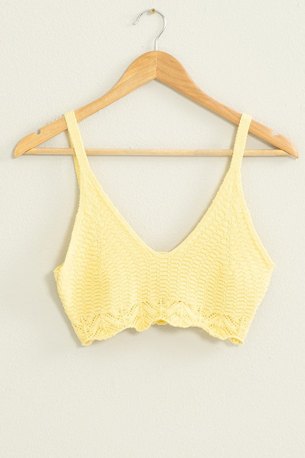 Crochet Knit Crop Top