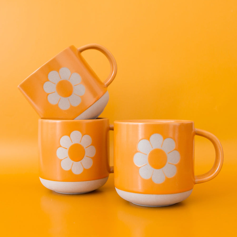 70s Flower Mug