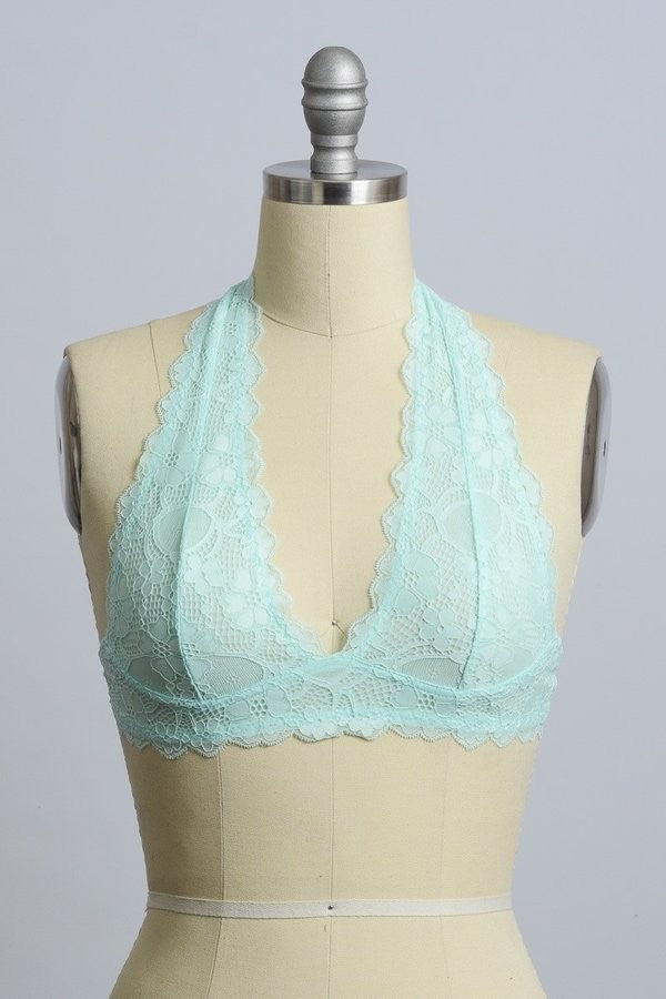 Lace Halter Bralette