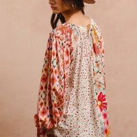 Floral Peasant Top