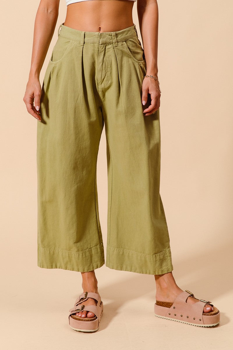 Wide Leg Chino Pants