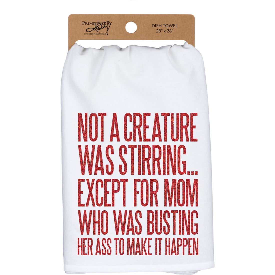 Not A Creature Was Stirring Kitchen Towel