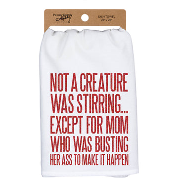 Not A Creature Was Stirring Kitchen Towel
