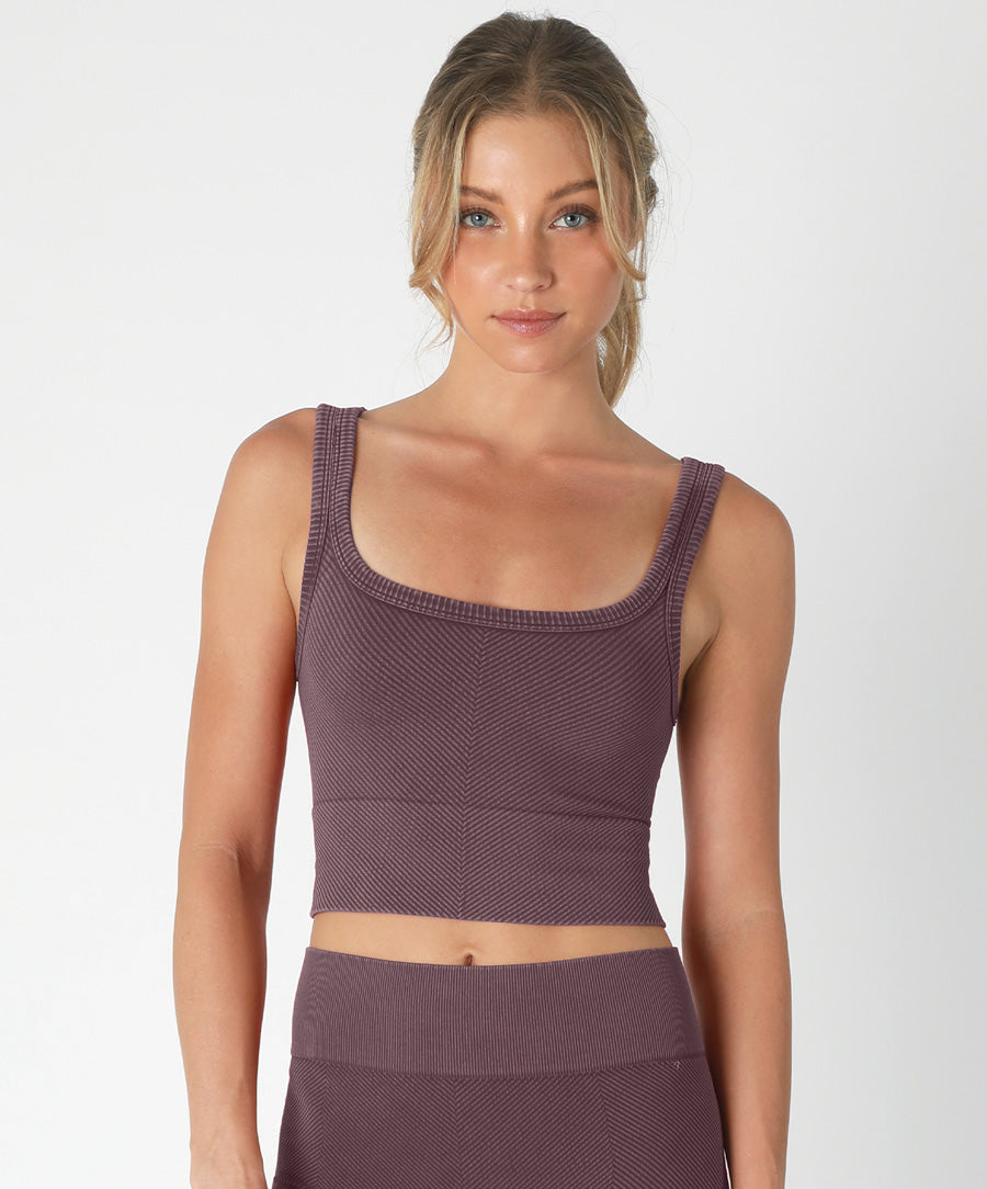 Vintage Chevron Scoop Neck
