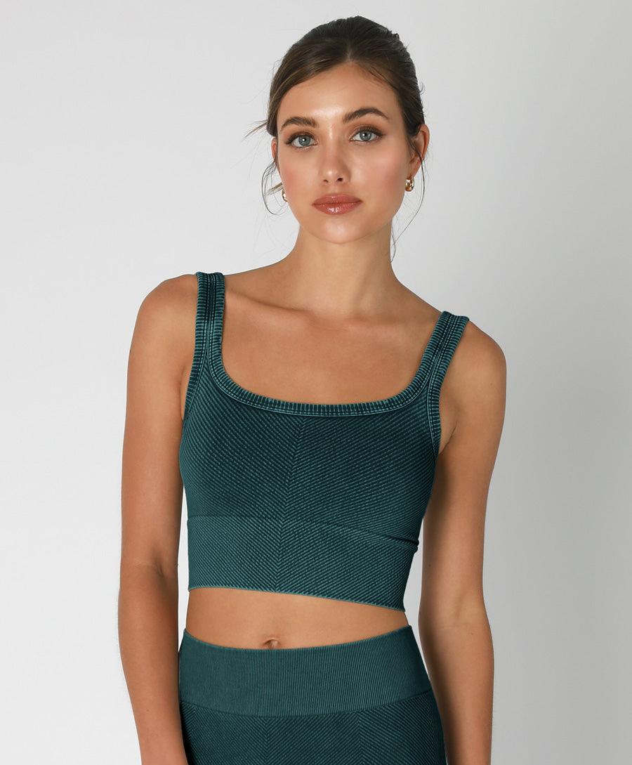 Vintage Chevron Scoop Neck