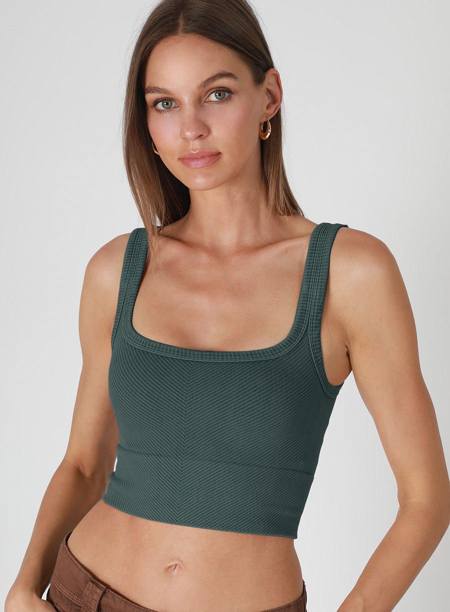 Vintage Chevron Scoop Neck