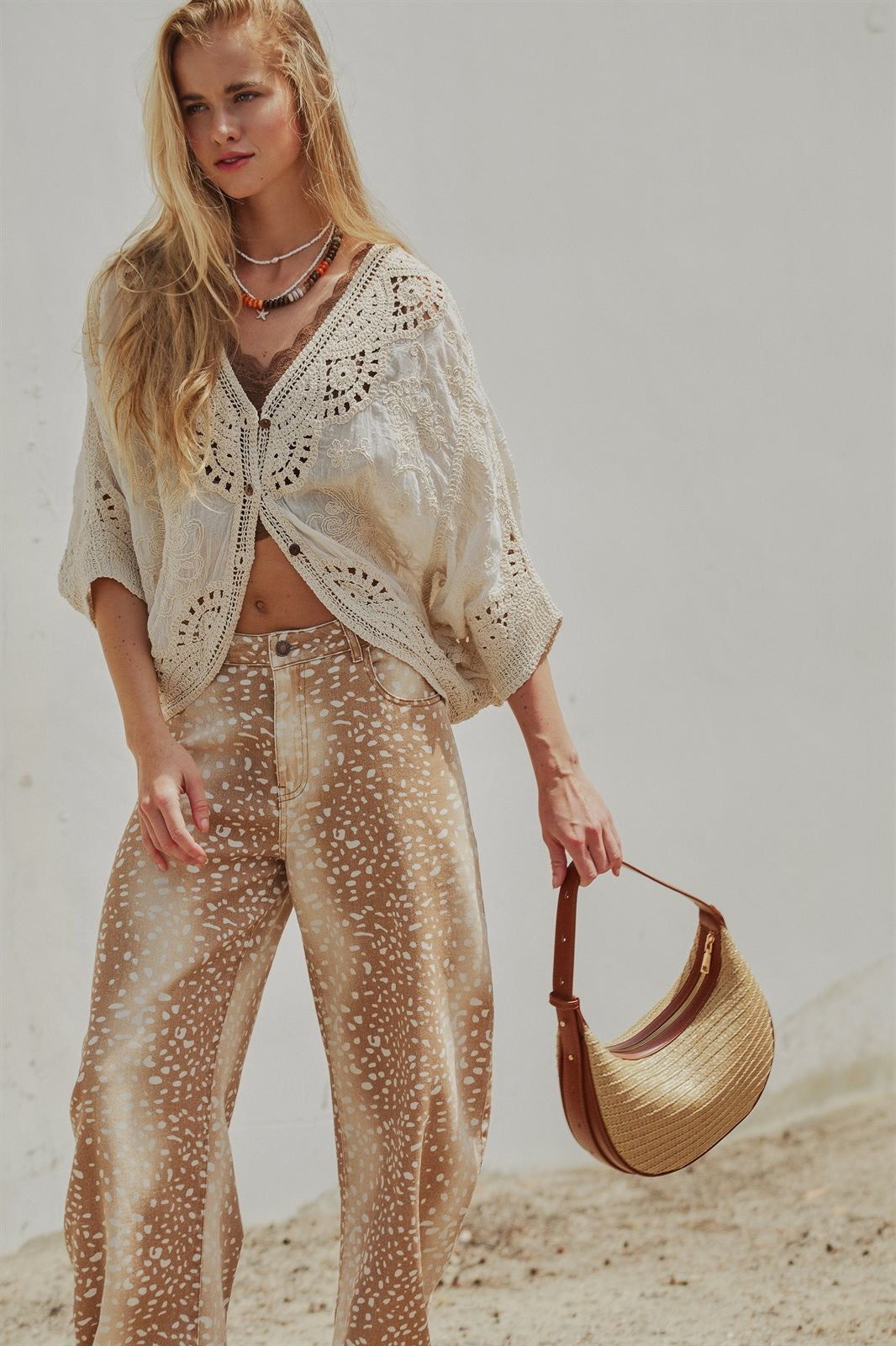 Golden Hour Crochet Kimono