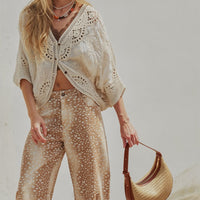 Golden Hour Crochet Kimono