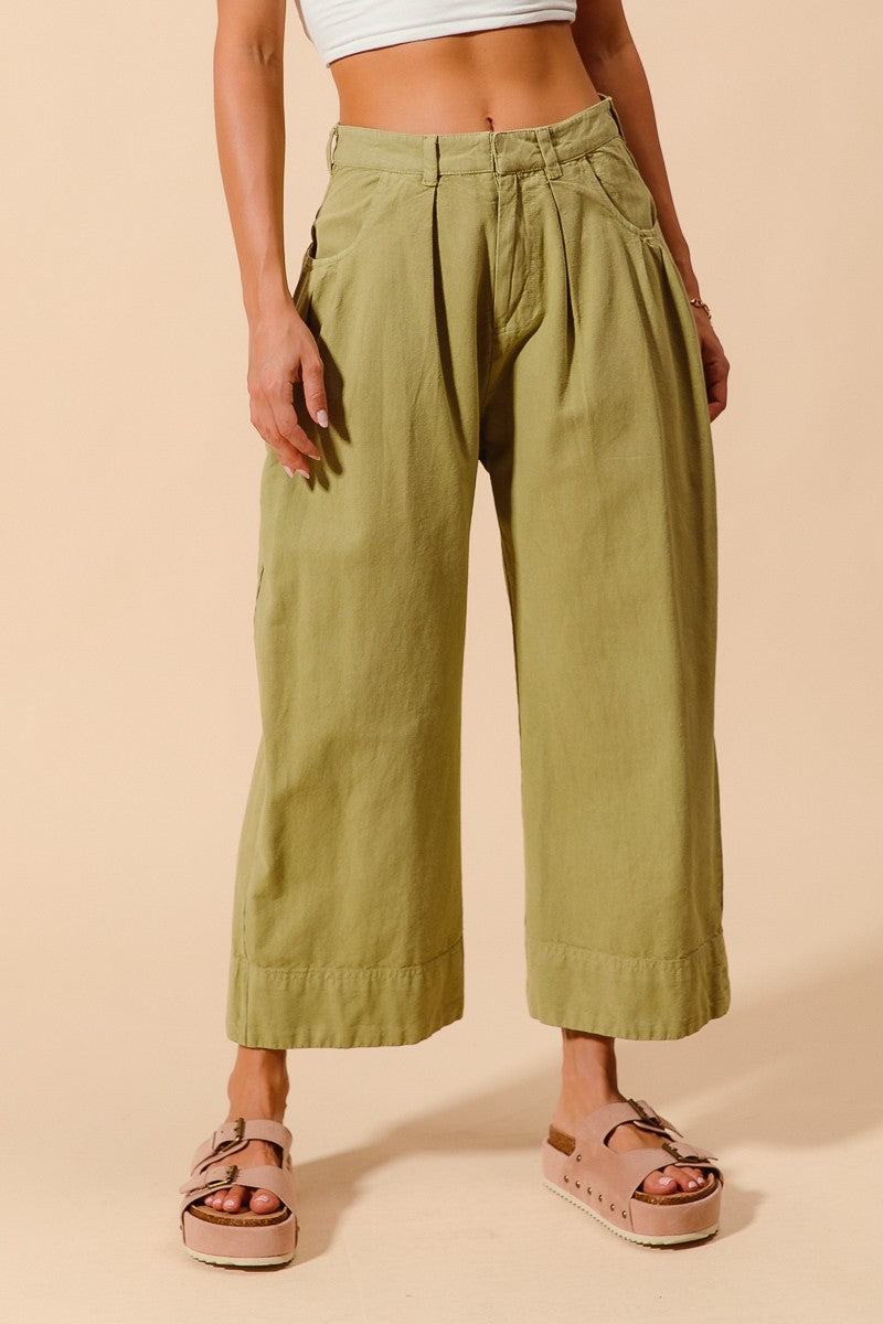 Wide Leg Chino Pants