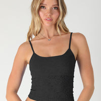 Floral Textured Lace Cami
