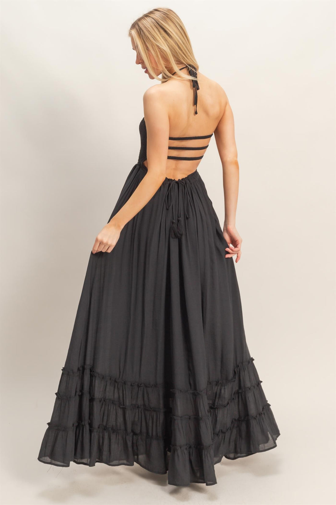 Smocked Halter Maxi