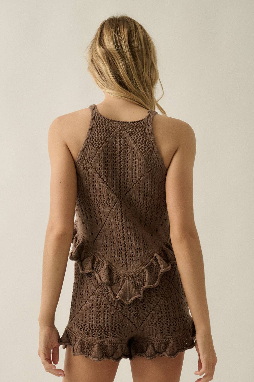 Pointelle Crochet Tank Top