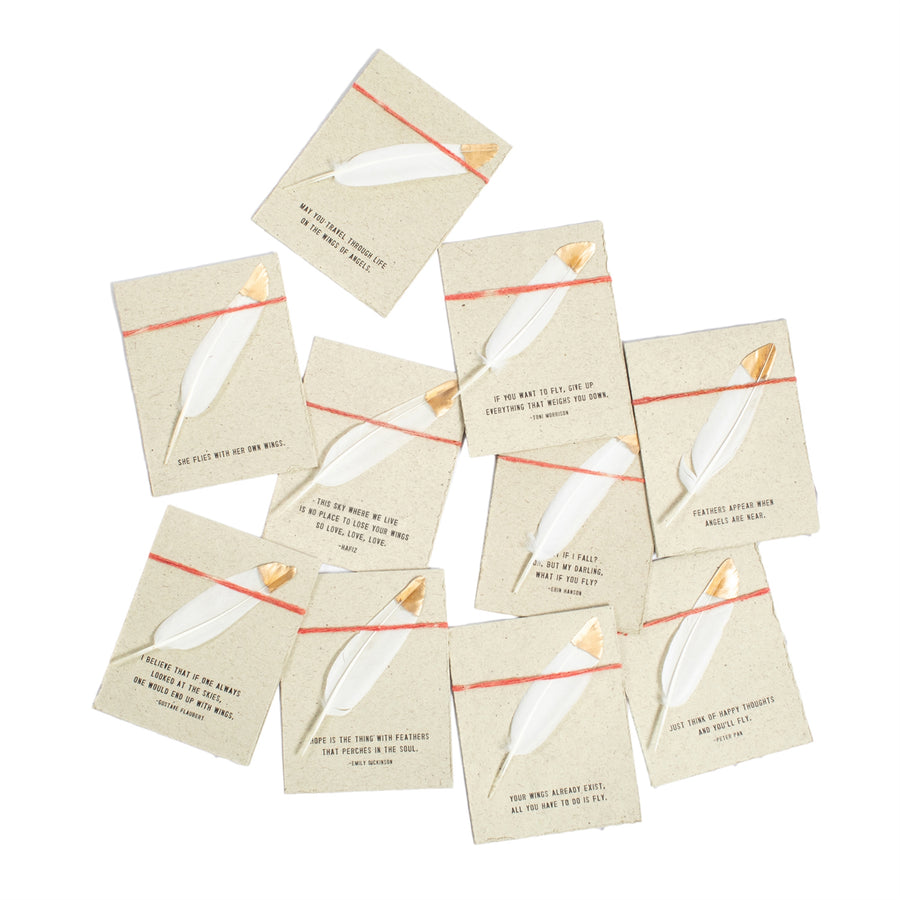 Feather Milagro Card