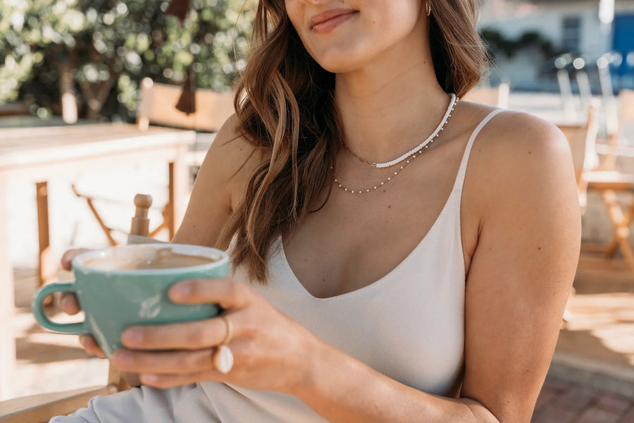 Paloma Necklace White