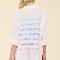 Soft Pink Cotton Button Down